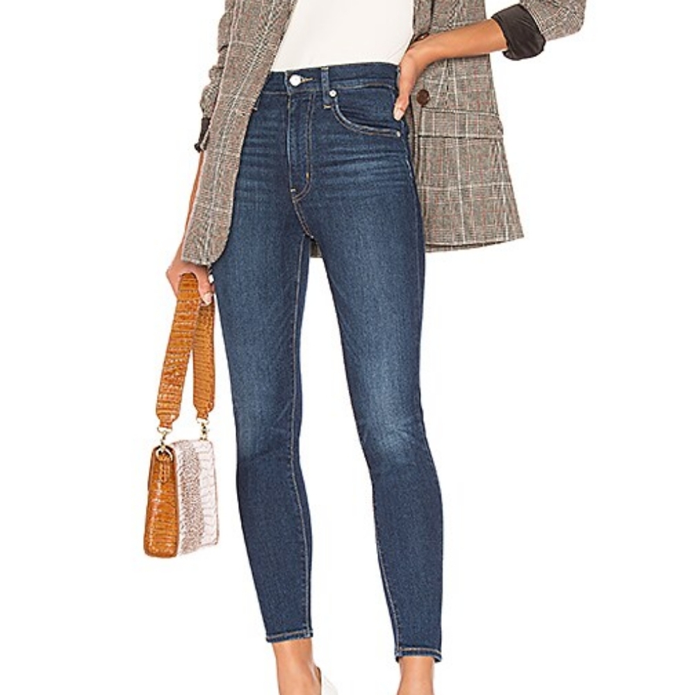 Levi's Mile High Rise in unbasic blue